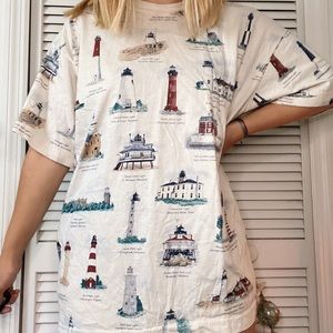 Vintage light house shirt